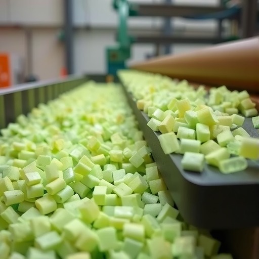 废旧聚氨酯粒料的粘结工艺详解(图1)