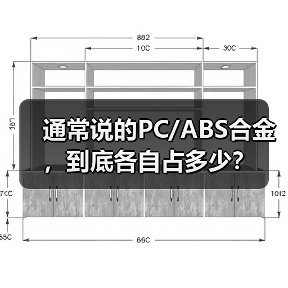 通常说的PC/ABS合金,到底各自占多少?(图4) 通常说的PC/ABS合金,到底各自占多少?(图4)