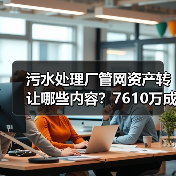 污水处理厂管网资产转让哪些内容?7610万成交背后的关键点(图3) 污水处理厂管网资产转让哪些内容?7610万成交背后的关键点(图3)
