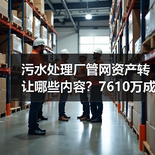 污水处理厂管网资产转让哪些内容?7610万成交背后的关键点(图1) 污水处理厂管网资产转让哪些内容?7610万成交背后的关键点(图1)