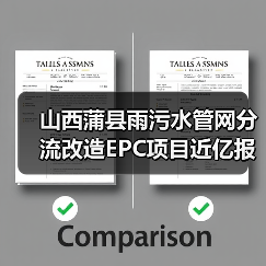 山西蒲县雨污水管网分流改造EPC项目近亿报价中标公示（图2）