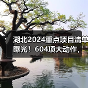 湖北2024重点项目清单曝光！604项大动作，生态环保项目引关注（图3）
