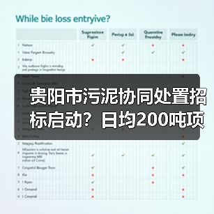 贵阳市污泥协同处置招标启动？日均200吨项目引关注（图4）