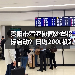 贵阳市污泥协同处置招标启动？日均200吨项目引关注（图2）