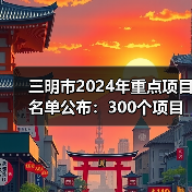三明市2024年重点项目名单公布:300个项目总投资1710亿元(图2) 三明市2024年重点项目名单公布:300个项目总投资1710亿元(图2)