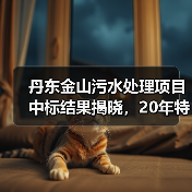 丹东金山污水处理项目中标结果揭晓,20年特许经营期引关注(图1) 丹东金山污水处理项目中标结果揭晓,20年特许经营期引关注(图1)