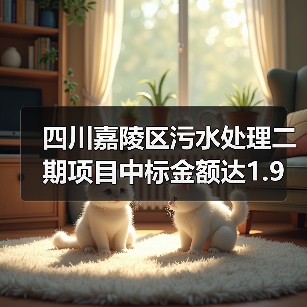 四川嘉陵区污水处理二期项目中标金额达1.9亿！17座污水处理厂改造升级（图3）