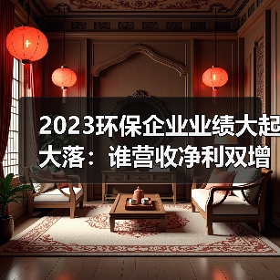 2023环保企业业绩大起大落:谁营收净利双增?(图1) 2023环保企业业绩大起大落:谁营收净利双增?(图1)