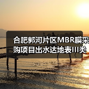 合肥郭河片区MBR膜采购项目出水达地表III类（图3）