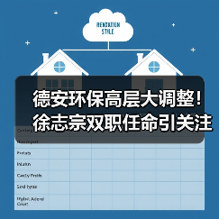 德安环保高层大调整！徐志宗双职任命引关注（图4）