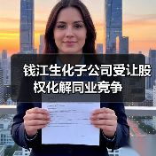钱江生化子公司受让股权化解同业竞争(图3) 钱江生化子公司受让股权化解同业竞争(图3)