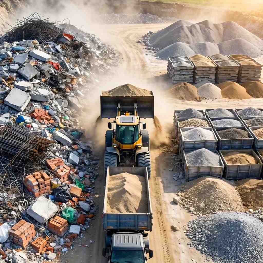 建筑垃圾处理设备吞固体废弃物