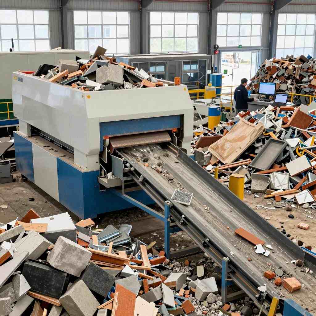 山东枣庄建筑垃圾变身水泥试验成功