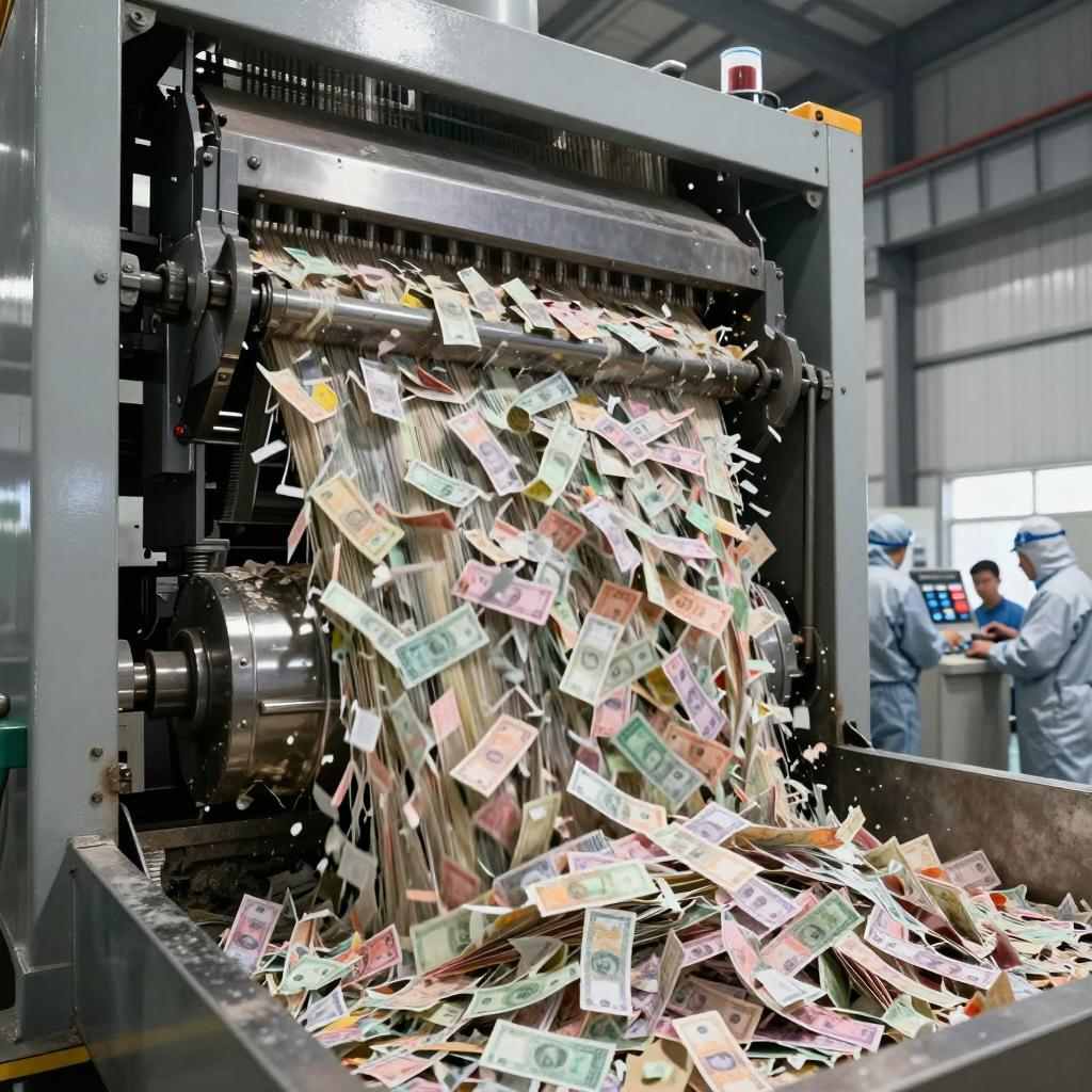上万亿回收废钞再生为生活用纸