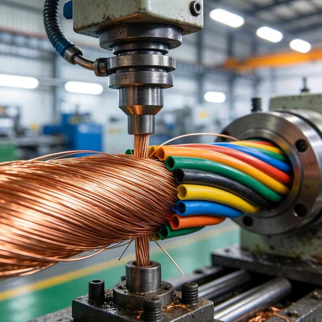 废旧电线制铜和塑的变身过程